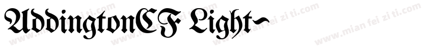 AddingtonCF Light字体转换